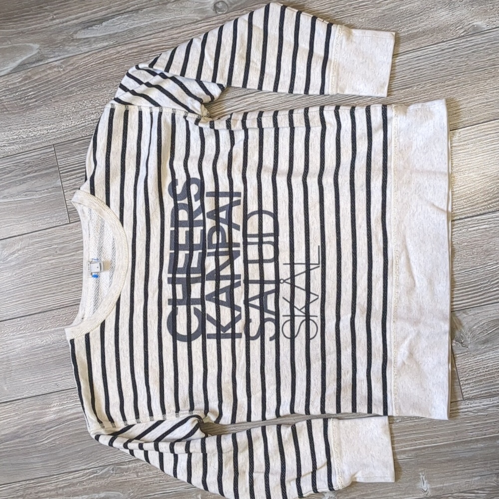 J. Crew Striped Crew Neck Cheers Sweater S